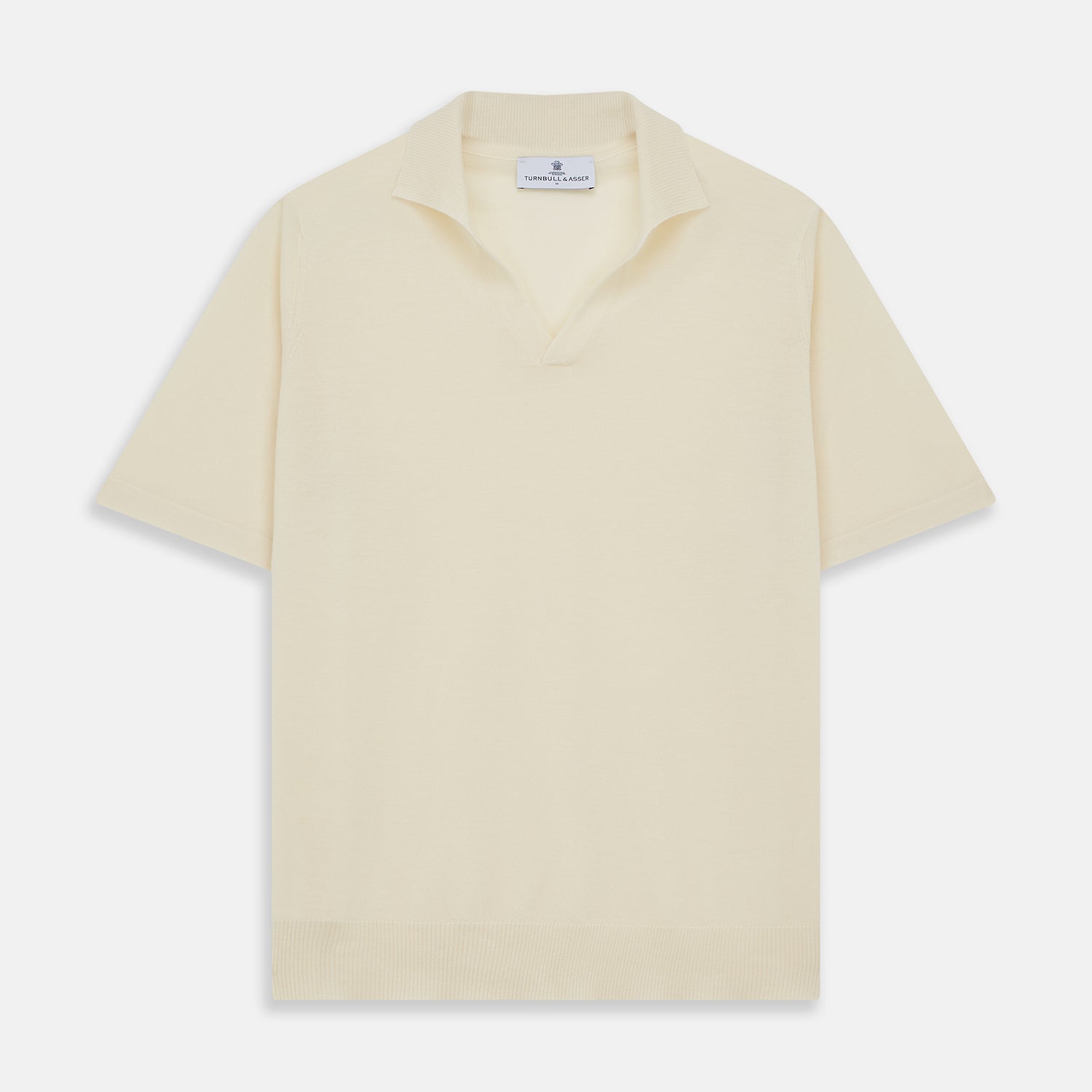 View 1 of product Ecru Merino Wool Roland Polo Shirt