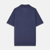 View 3 of product Blue Merino Wool Roland Polo Shirt