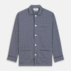 View 5 of product Navy Motif Silk-Blend Hyde Pyjama Set