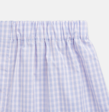 Lilac Multi Check Cotton Godfrey Boxer Shorts Image 1