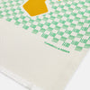 View 2 of product Gold and Green Abstract Bird Silk Lawton Scarf