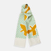 View 1 of product Gold and Green Abstract Bird Silk Lawton Scarf