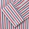 View 4 of product Red and Blue Stripe Cotton Regular Fit Whitby Shirt
