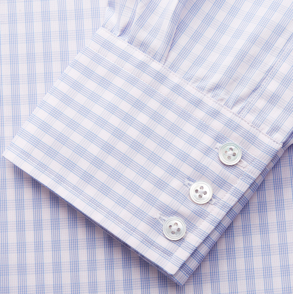 Lilac Multi Check Cotton Regular Fit Mayfair Shirt