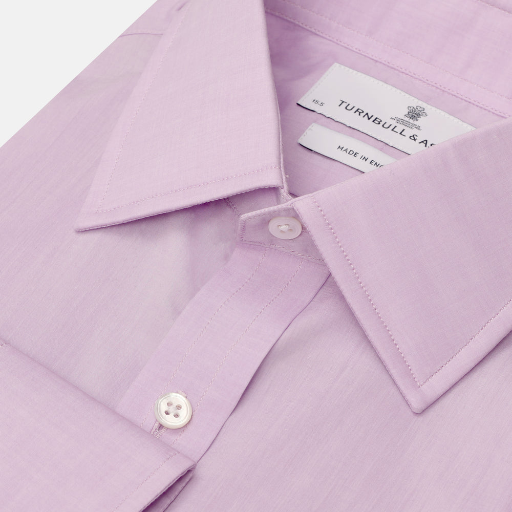 LILAC COTTON REGULAR FIT SHIRT