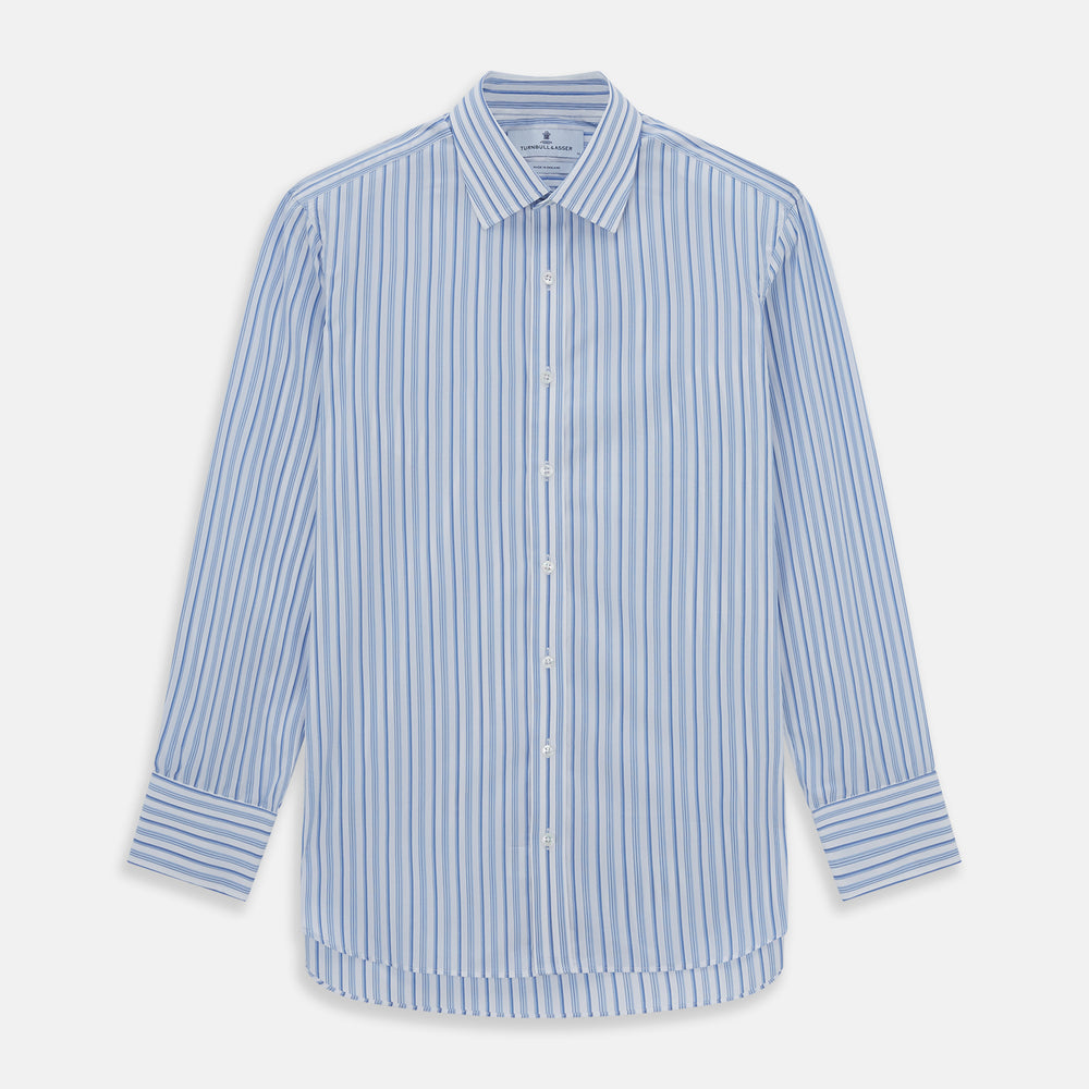 PALE BLUE MULTI-STRIPE REGULAR FIT SHIRT – Turnbull & Asser US