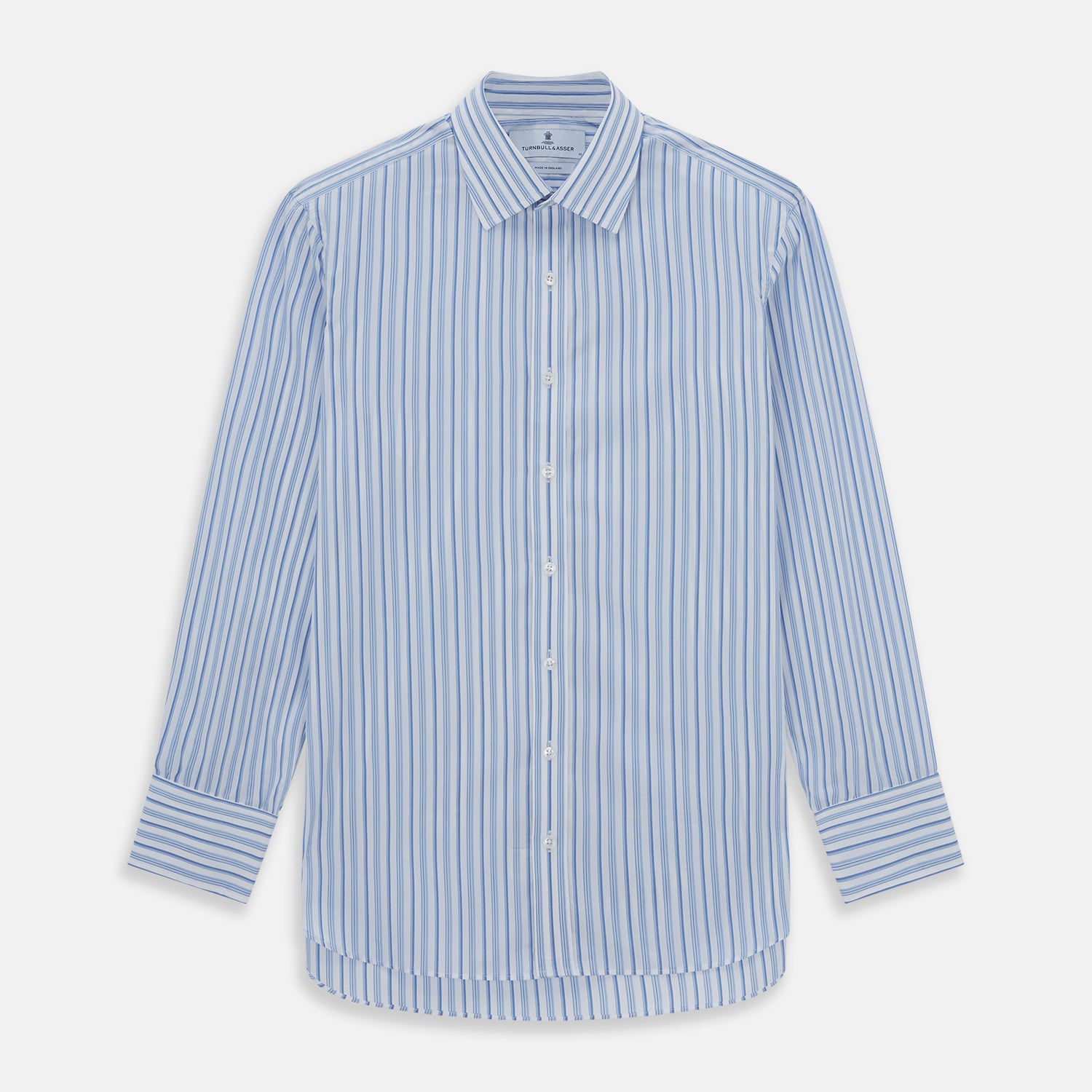 View 1 of product PALE BLUE MULTI-STRIPE REGULAR FIT SHIRT