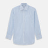 View 1 of product WHITE & BLUE STRIPE COTTON REGULAR FIT SHIRT