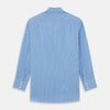 View 2 of product BLUE & WHITE STRIPE COTTON REGULAR FIT SHIRT