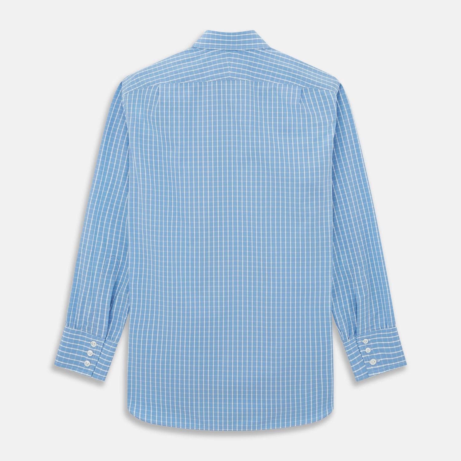 View 2 of product BLUE & WHITE CHECK COTTON REGULAR FIT SHIRT