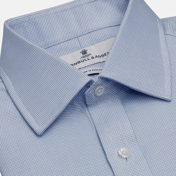BLUE MULTI-CHECK COTTON REGULAR FIT SHIRT Image 1
