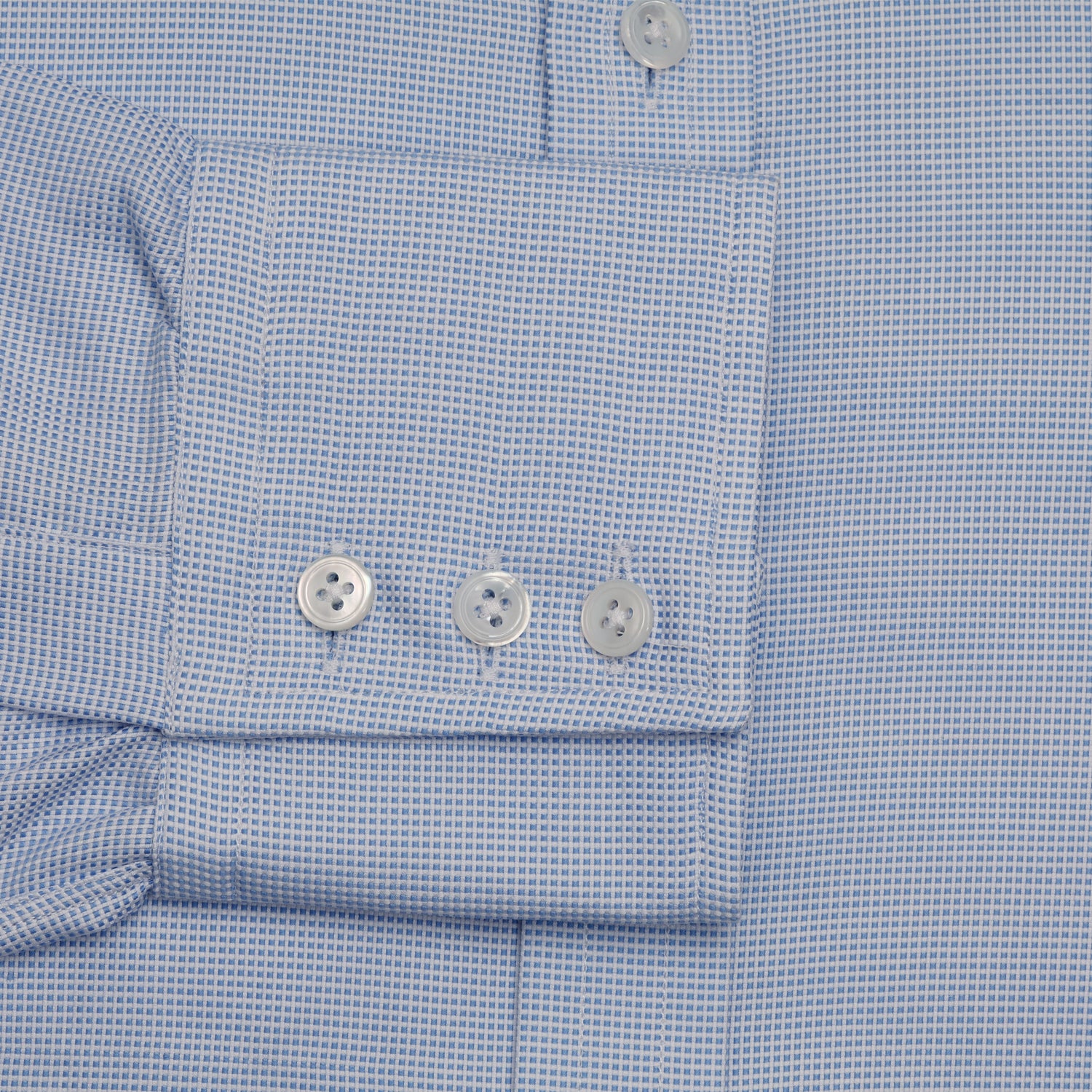 View 3 of product BLUE MULTI-CHECK COTTON REGULAR FIT SHIRT