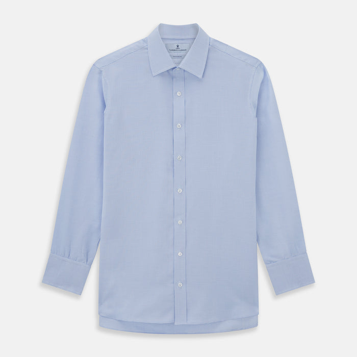 BLUE MULTI-CHECK COTTON REGULAR FIT SHIRT Image 4