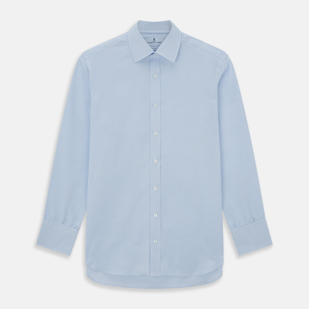 PALE BLUE MULTI-CHECK REGULAR FIT SHIRT