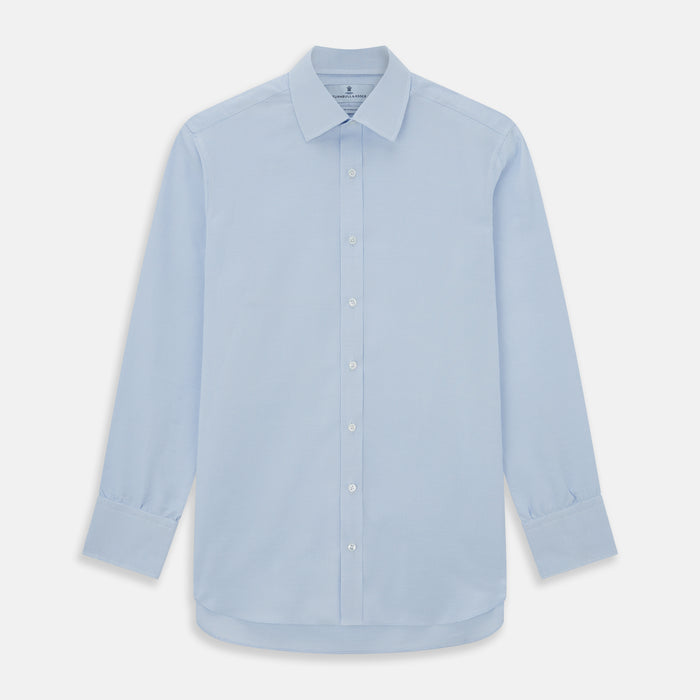 PALE BLUE MULTI-CHECK REGULAR FIT SHIRT