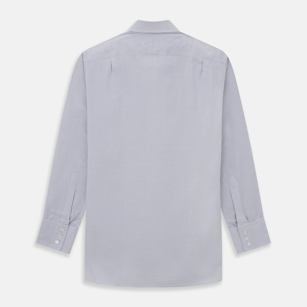 SILVER MULTI-CHECK COTTON REGULAR FIT SHIRT