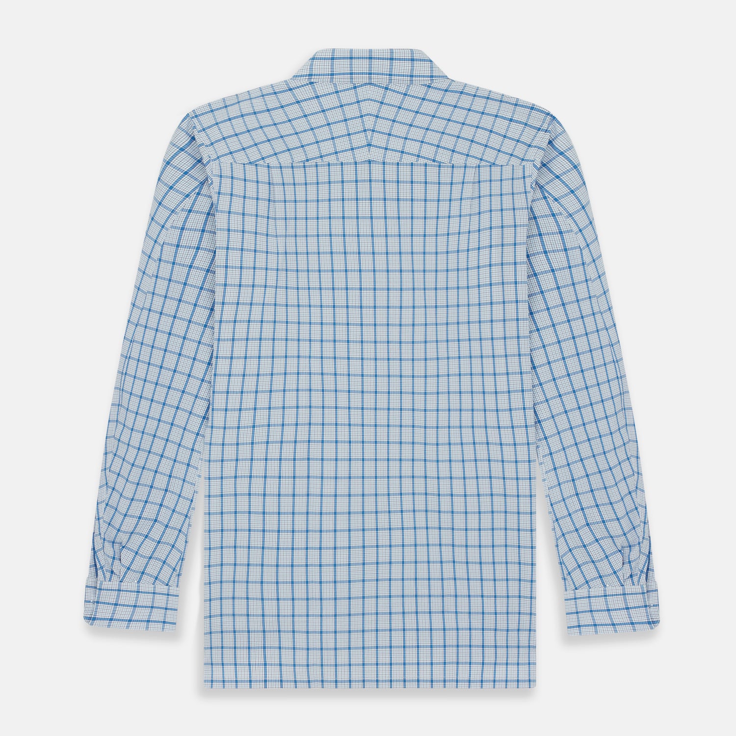 View 6 of product Blue Graph Overlay Check Piccadilly Shirt