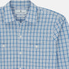 View 4 of product Blue Graph Overlay Check Piccadilly Shirt