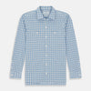 View 1 of product Blue Graph Overlay Check Piccadilly Shirt