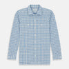 Blue Graph Overlay Check Piccadilly Shirt