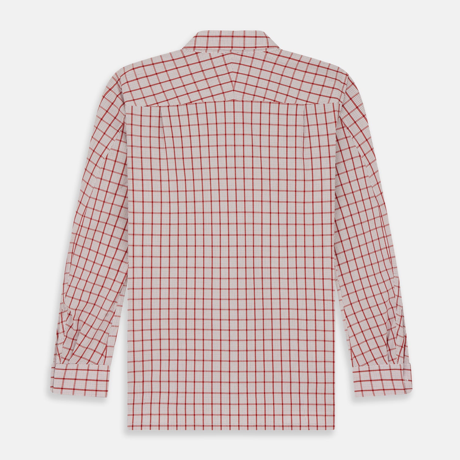 Red Graph Overlay Check Piccadilly Shirt