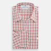 Red Graph Overlay Check Piccadilly Shirt