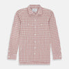 Red Graph Overlay Check Piccadilly Shirt