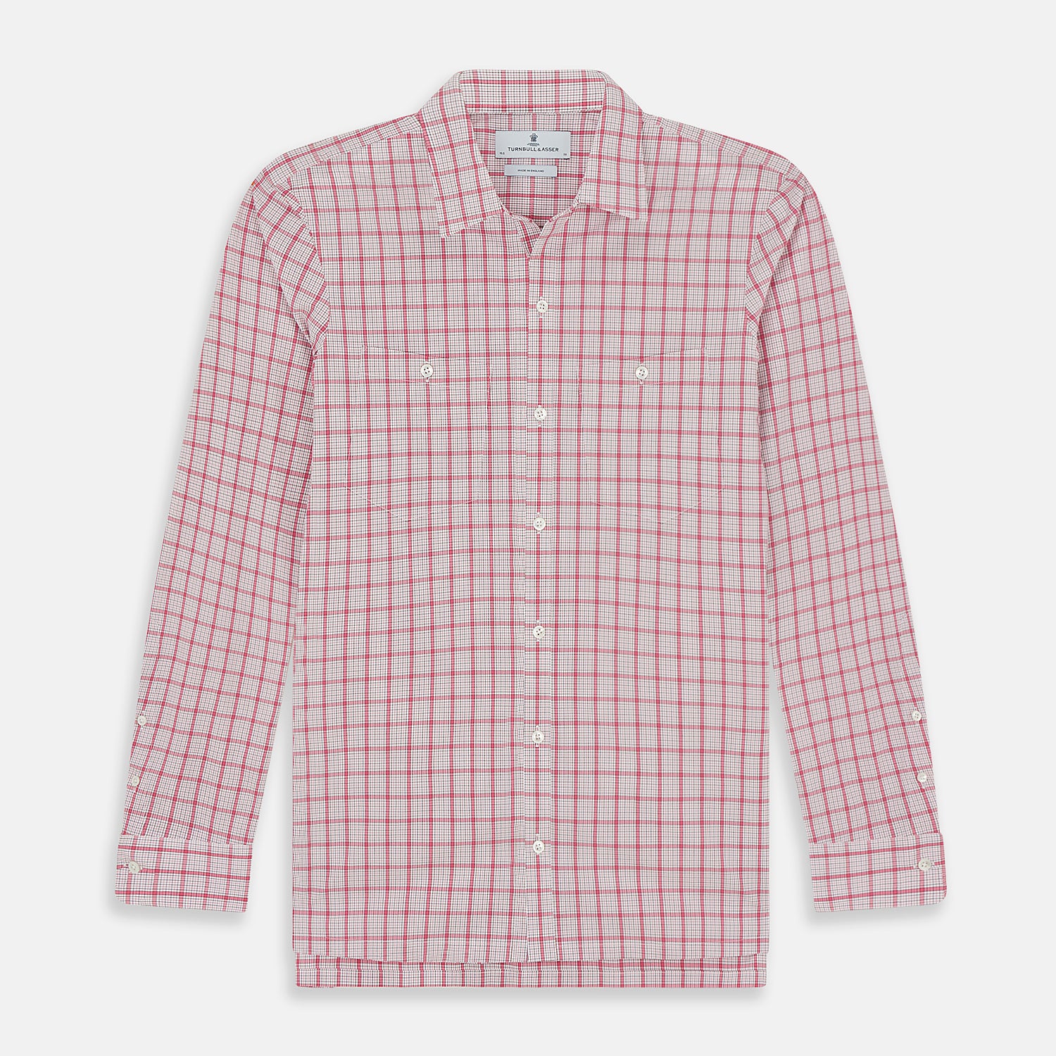 View 1 of product Pink Graph Overlay Check Piccadilly Shirt