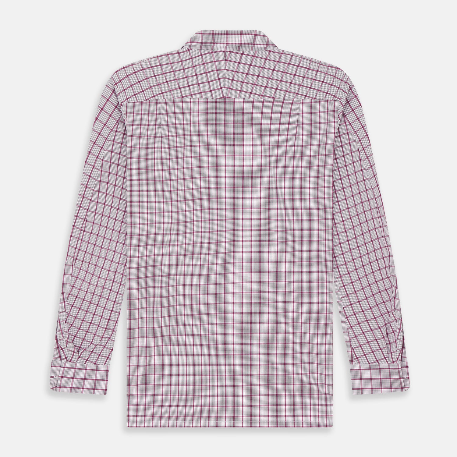 Purple Graph Overlay Check Piccadilly Shirt