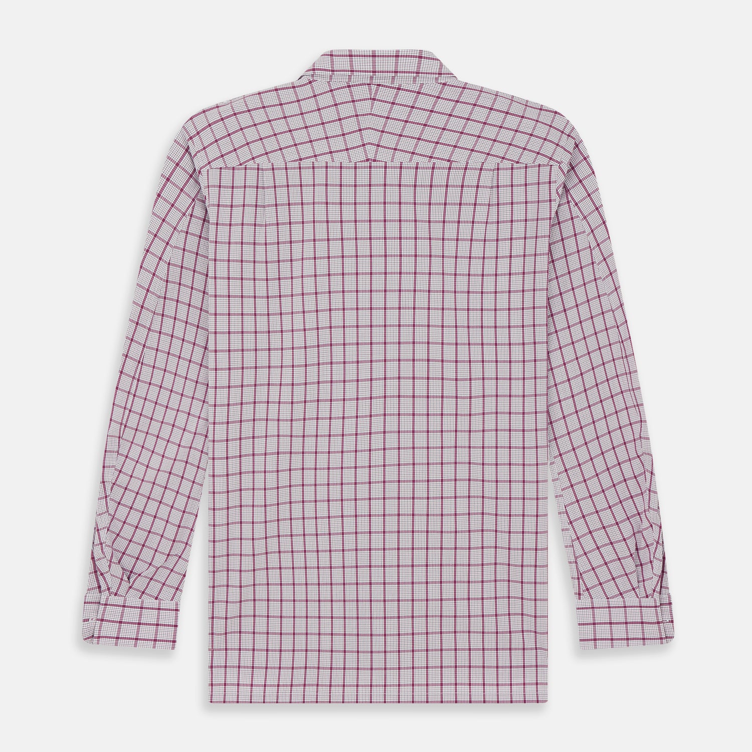 View 6 of product Purple Graph Overlay Check Piccadilly Shirt