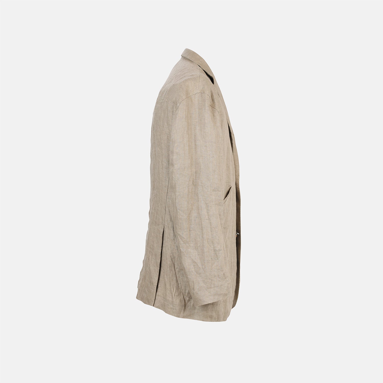 View 6 of product Riviera Sand Oversized Blazer in Linen