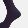 View 4 of product Dark Purple Mid-Length Merino Socks
