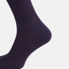 Dark Purple Mid-Length Merino Socks