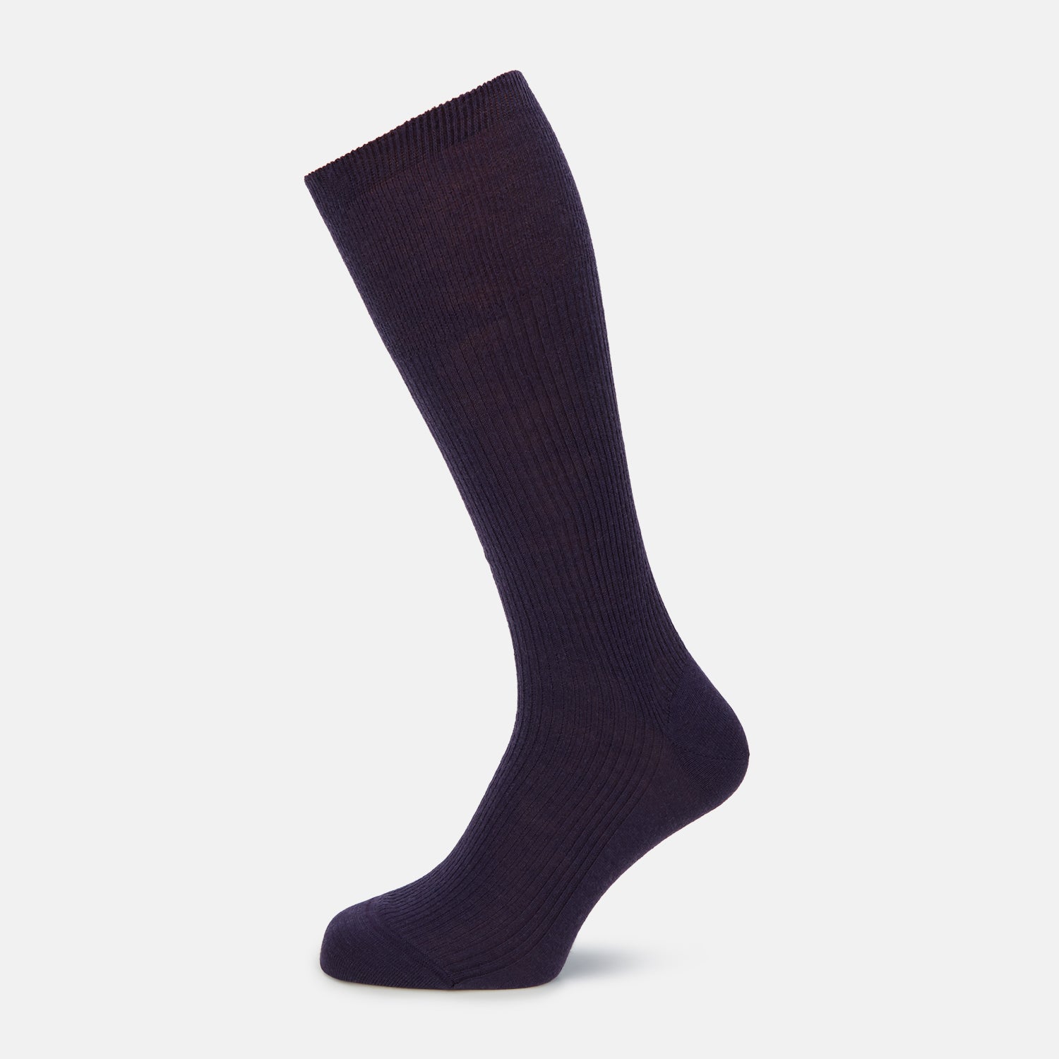 View 1 of product Dark Purple Mid-Length Merino Socks