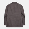 View 5 of product Brown & Blue Check Merino Barrington Blazer