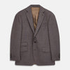 View 2 of product Brown & Blue Check Merino Barrington Blazer