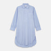 Blue Piped Sea Island Quality Cotton Nightshirt