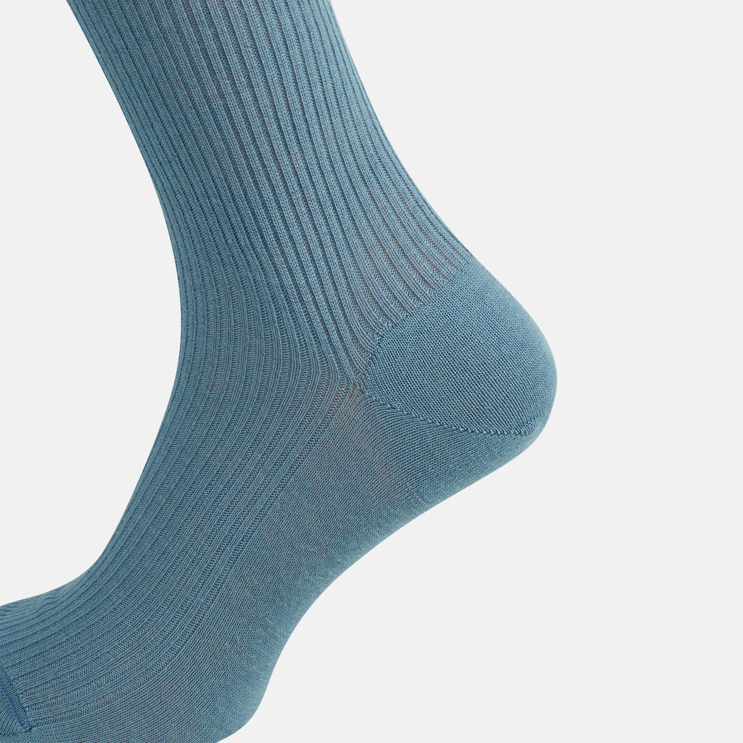 View 4 of product Pale Blue Mid-Length Merino Socks