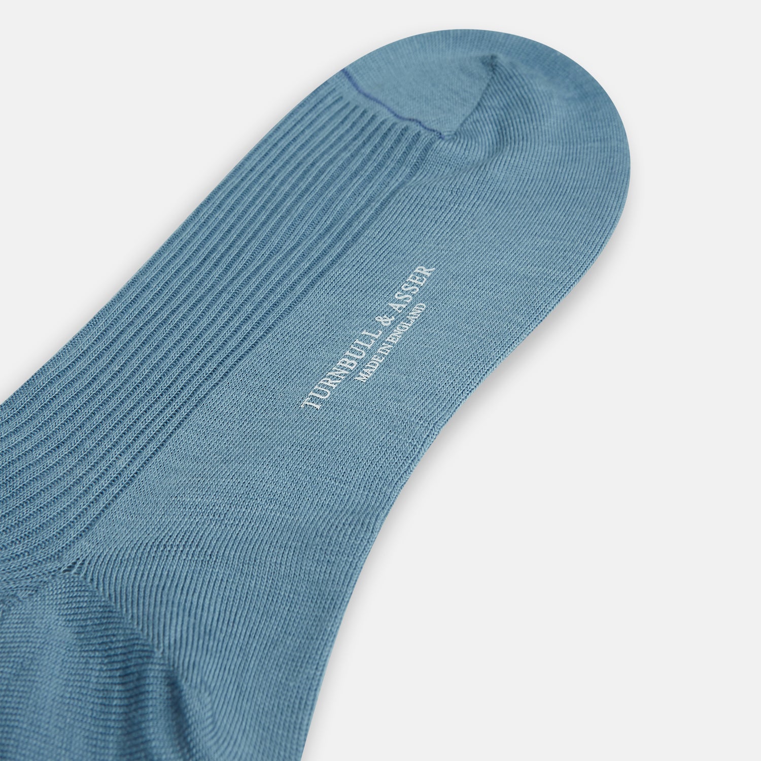View 3 of product Pale Blue Mid-Length Merino Socks