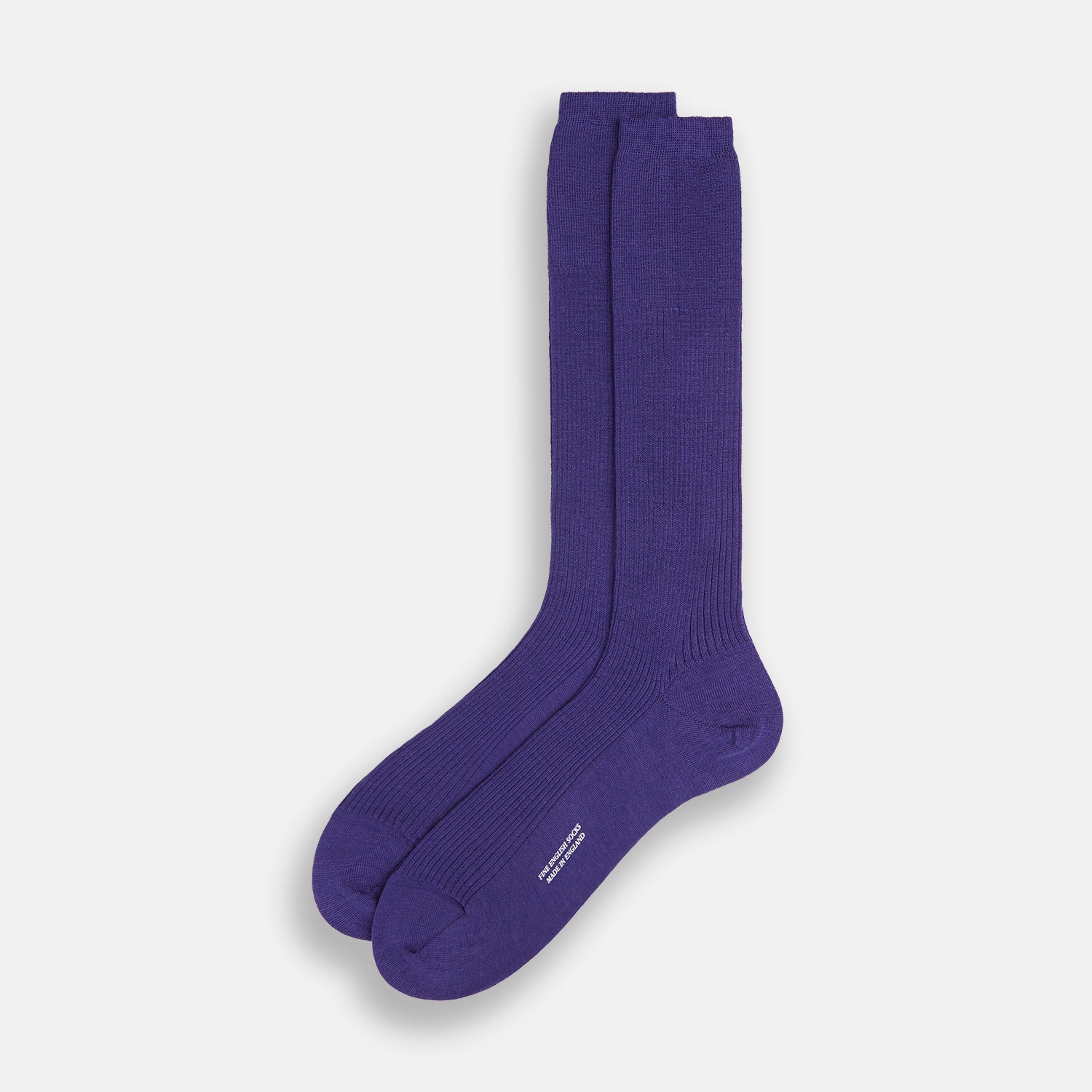 Violet Mid-Length Merino Socks