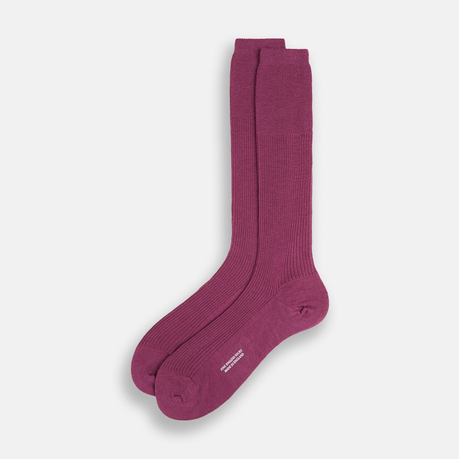 View 2 of product Mauve Mid-Length Merino Socks