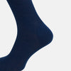 Navy Mid-Length Merino Socks