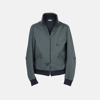 Fairway Ash Grey Driving Jacket in Cotton
