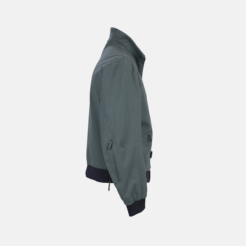 Fairway Ash Grey Driving Jacket in Cotton