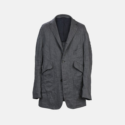 Riviera Ash Oversized Blazer in Linen Image 6