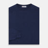 View 3 of product Blue Crew Neck Merino Wool Jumper