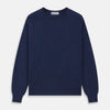 View 1 of product Blue Crew Neck Merino Wool Jumper