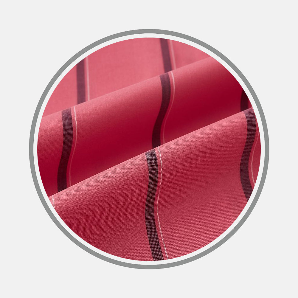 Wide Navy and Pink Stripe Fabric 19