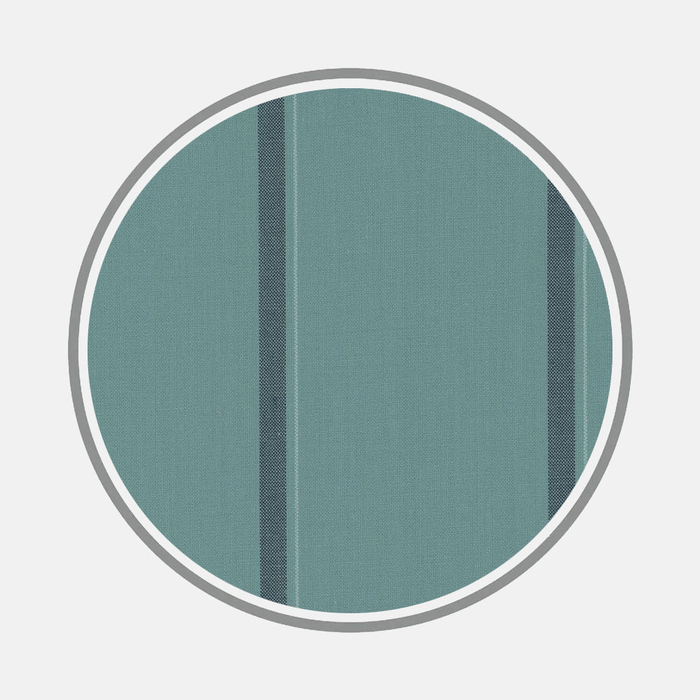 Wide Navy and Aquamarine Stripe Fabric 19