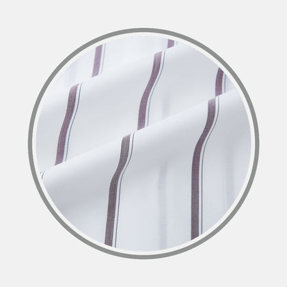 Burgundy Track Stripe Fabric